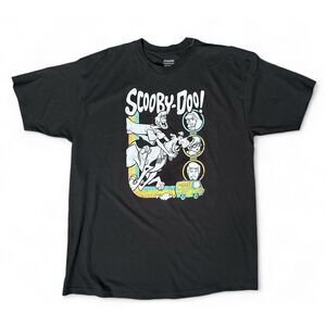 NWT Scooby-Doo Men's Distressed Print Characters‎ And Mystery Machine Shirt 3XLT